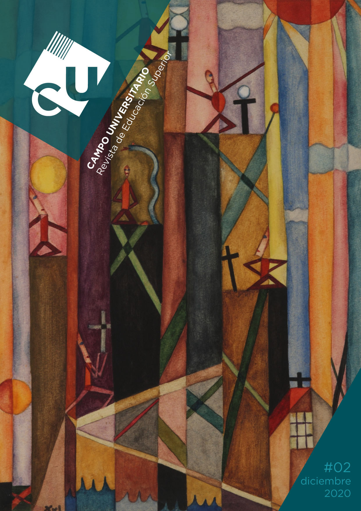Xul Solar (1924)  “Místicos” - Acuarela y lápiz sobre papel - 36 x 26,5